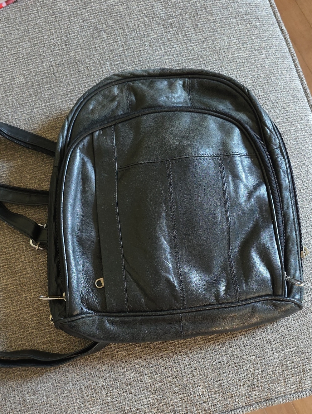 Vintage Leather Mini Backpack